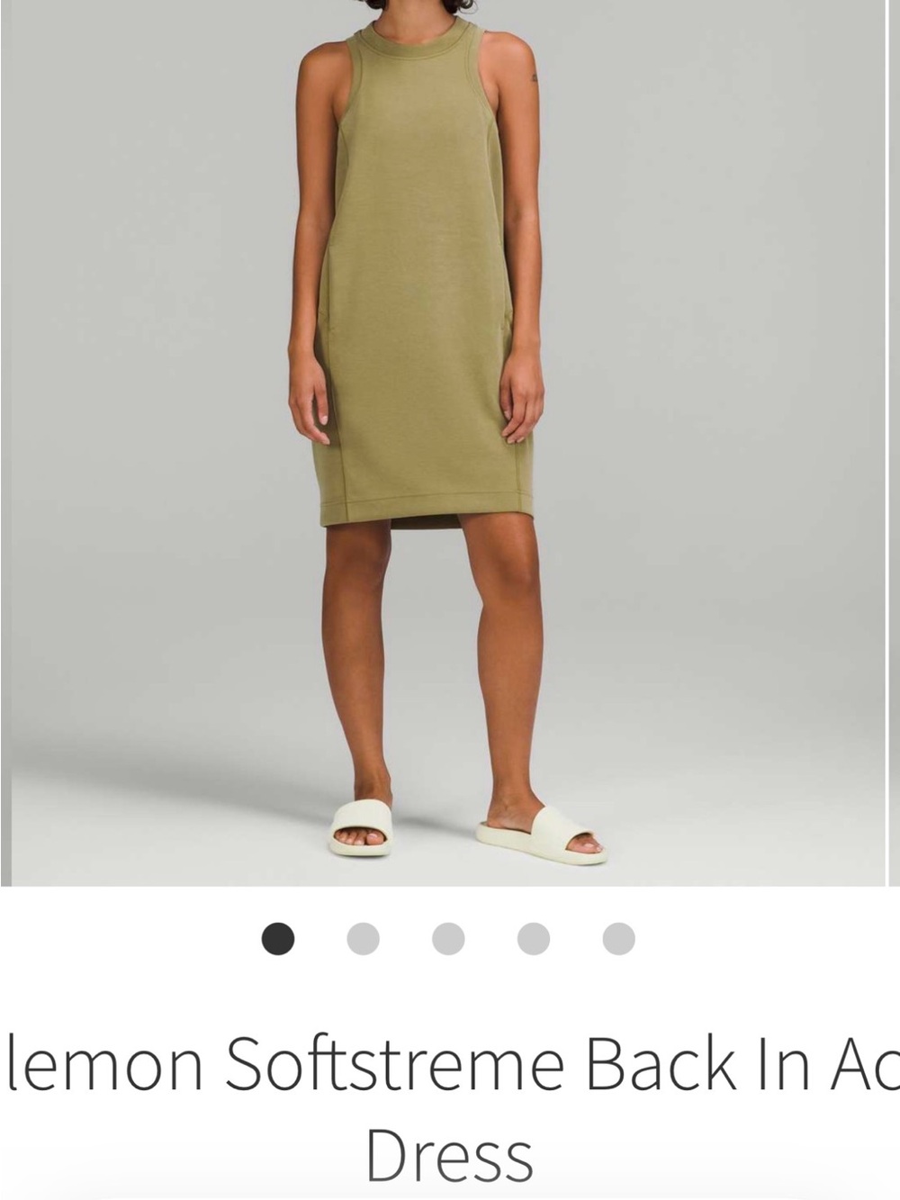 lululemon athletica Olive Mini Tank Dress